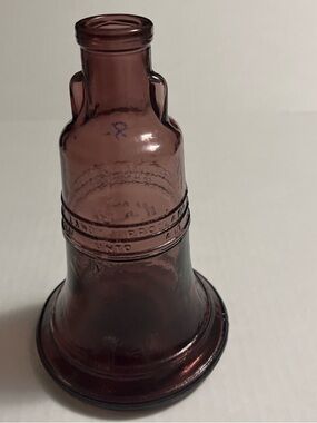 Amethyst Glass Bell Vase - Decorative Home Accent